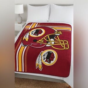 Washington Commanders Logo Plush Flannel‎ Blanket